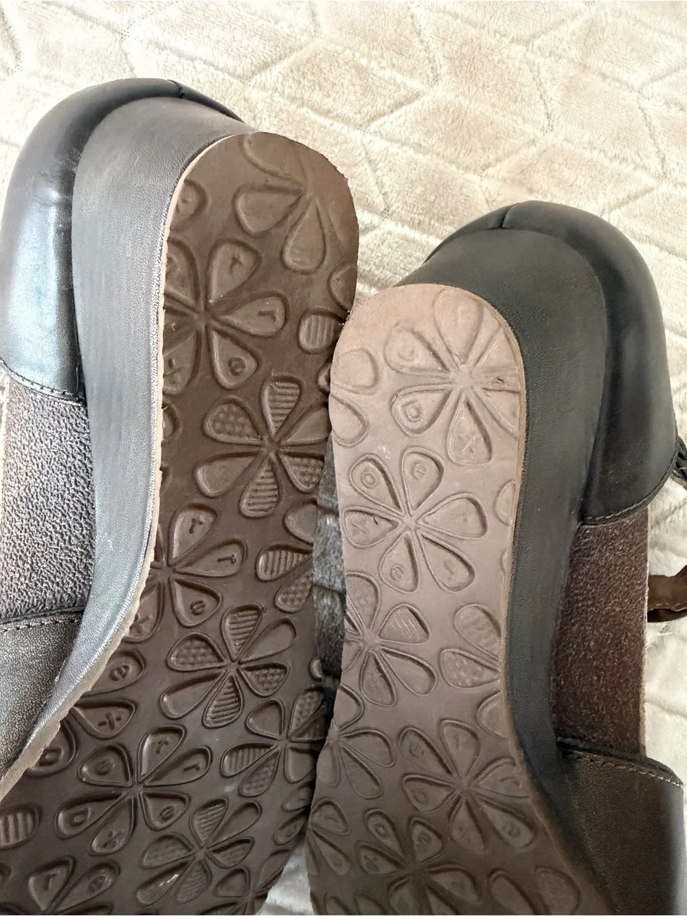 Aetrex Mia Adjustable Metallic Brown Braided Ankle-Strap Wedge Mary Janes Eu 40